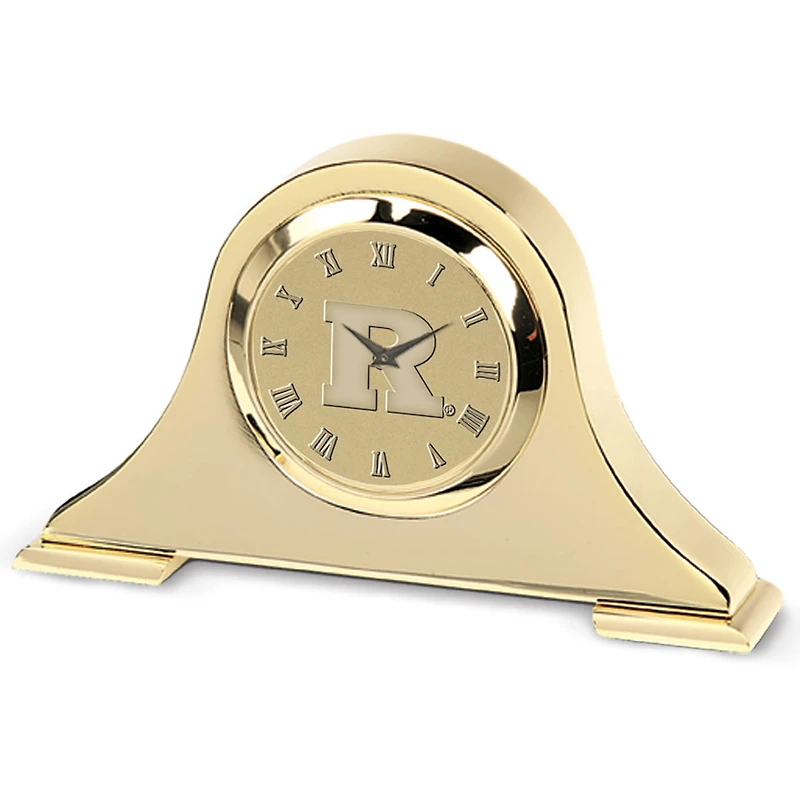 Rutgers Scarlet Knights Gold Napoleon Desk Clock