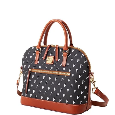 Dooney & Bourke Pittsburgh Pirates Signature Domed Zip Satchel Purse