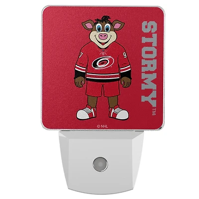 Carolina Hurricanes 2-Pack Solid Design Mascot Nightlight Set