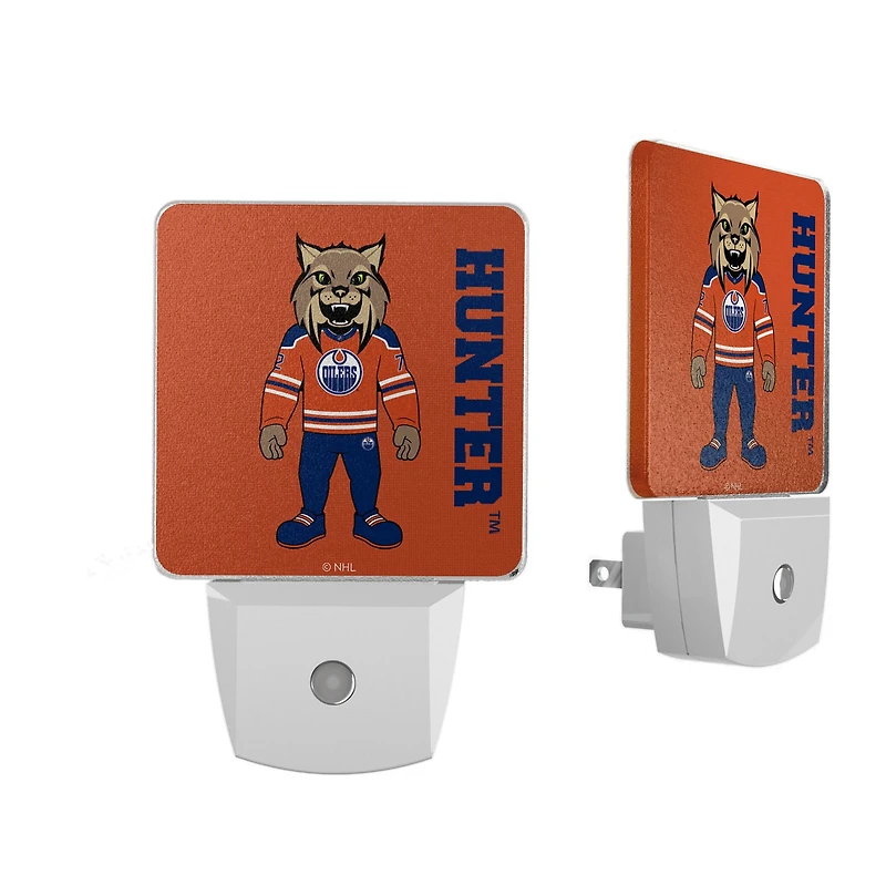 Edmonton Oilers 2-Pack Solid Design Mascot Nightlight Set