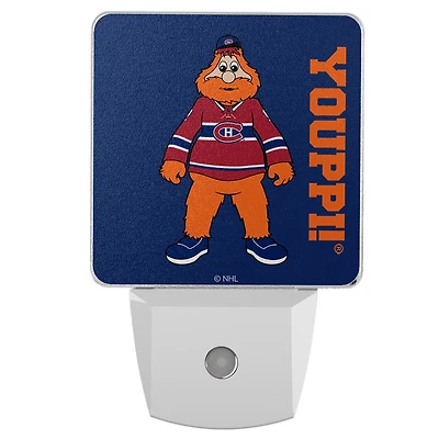 Montreal Canadiens 2-Pack Solid Design Mascot Nightlight Set