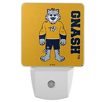 Nashville Predators 2-Pack Solid Design Mascot Nightlight Set