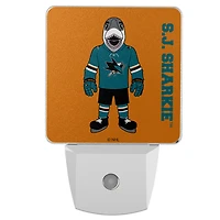 San Jose Sharks 2-Pack Solid Design Mascot Nightlight Set
