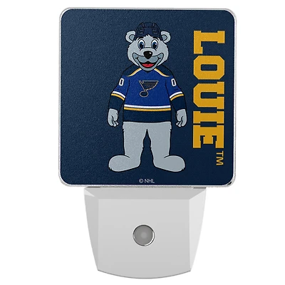 St. Louis Blues 2-Pack Solid Design Mascot Nightlight Set
