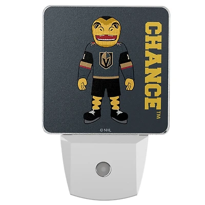 Vegas Golden Knights 2-Pack Solid Design Mascot Nightlight Set