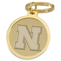 Gold Nebraska Huskers Splitwire Key Ring