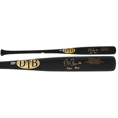 Pete Alonso New York Mets Autographed Dovetail Axe Game Model Bat with ''Polar Pete'' Inscription