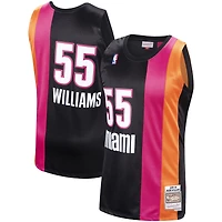 Men's Mitchell & Ness Jason Williams Black Miami Heat 2005/06 Hardwood Classics Swingman Jersey