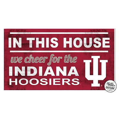 Indiana Hoosiers 11'' x 20'' Indoor/Outdoor In This House Sign