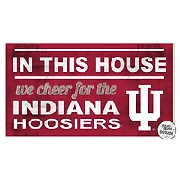 Indiana Hoosiers 11'' x 20'' Indoor/Outdoor In This House Sign