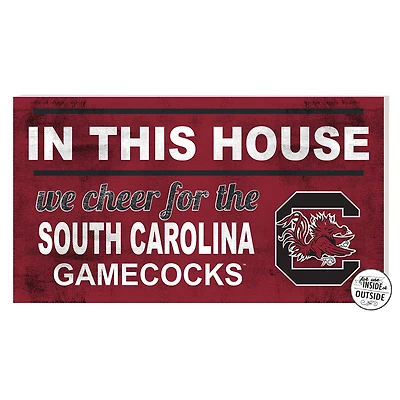 South Carolina Gamecocks 11'' x 20'' Indoor/Outdoor In This House Sign