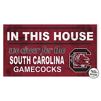 South Carolina Gamecocks 11'' x 20'' Indoor/Outdoor In This House Sign