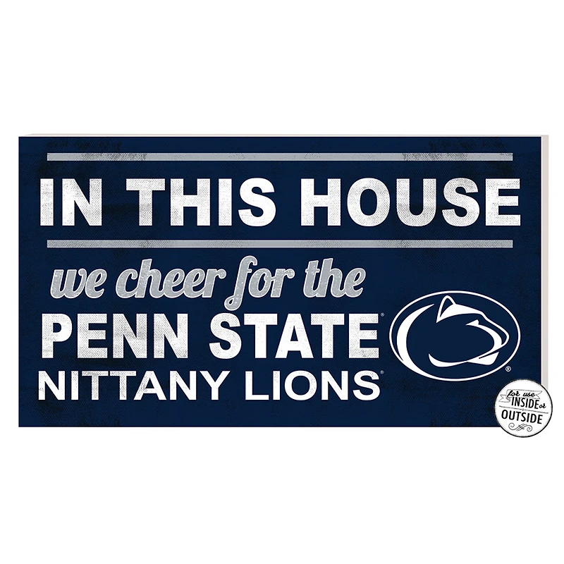 Penn State Nittany Lions 11'' x 20'' Indoor/Outdoor In This House Sign