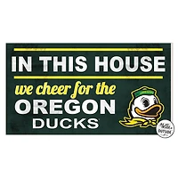 Oregon Ducks 11'' x 20'' Indoor/Outdoor In This House Sign