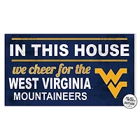 West Virginia Mountaineers 11'' x 20'' Indoor/Outdoor In This House Sign