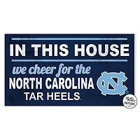 North Carolina Tar Heels 11'' x 20'' Indoor/Outdoor In This House Sign