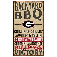 Georgia Bulldogs 11'' x 20'' Indoor/Outdoor BBQ Sign