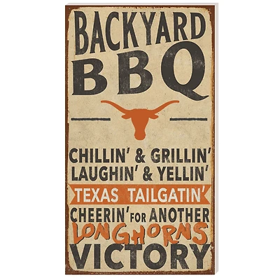 Texas Longhorns 11'' x 20'' Indoor/Outdoor BBQ Sign