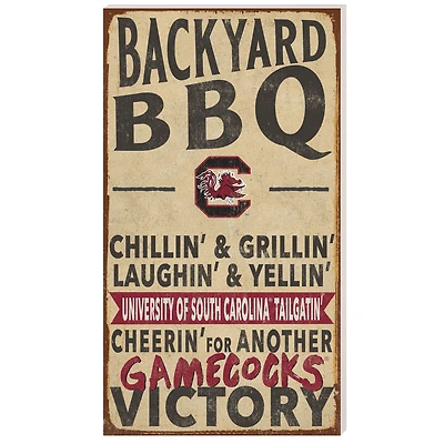 South Carolina Gamecocks 11'' x 20'' Indoor/Outdoor BBQ Sign