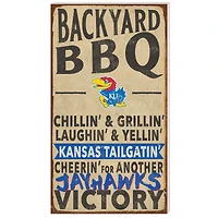 Kansas Jayhawks 11'' x 20'' Indoor/Outdoor BBQ Sign