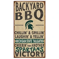 Michigan State Spartans 11'' x 20'' Indoor/Outdoor BBQ Sign