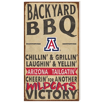 Arizona Wildcats 11'' x 20'' Indoor/Outdoor BBQ Sign