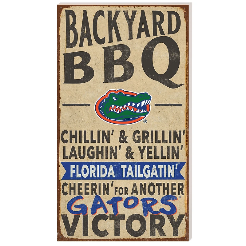 Florida Gators 11'' x 20'' Indoor/Outdoor BBQ Sign