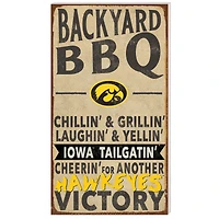 Iowa Hawkeyes 11'' x 20'' Indoor/Outdoor BBQ Sign