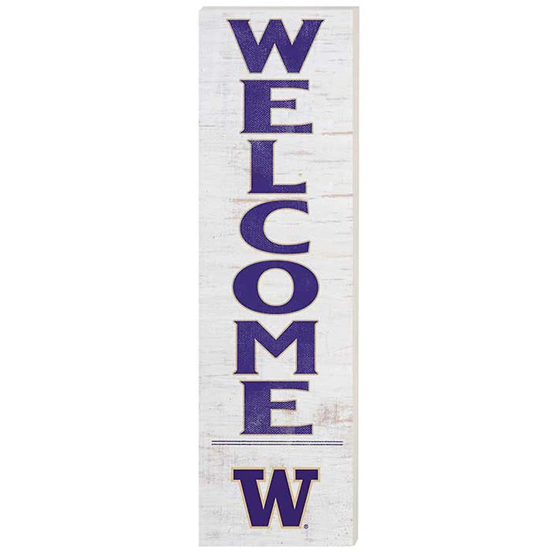 Washington Huskies 10'' x 35'' Indoor/Outdoor Welcome Sign