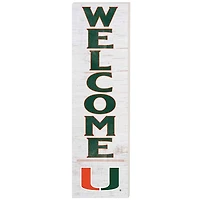 Miami Hurricanes 10'' x 35'' Indoor/Outdoor Welcome Sign