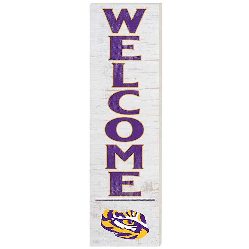 LSU Tigers 10'' x 35'' Indoor/Outdoor Welcome Sign