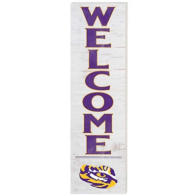 LSU Tigers 10'' x 35'' Indoor/Outdoor Welcome Sign