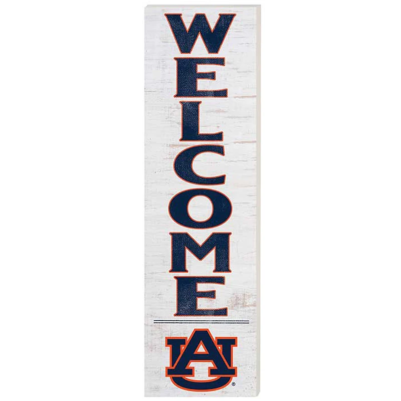 Auburn Tigers 10'' x 35'' Indoor/Outdoor Welcome Sign