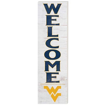 West Virginia Mountaineers 10'' x 35'' Indoor/Outdoor Welcome Sign