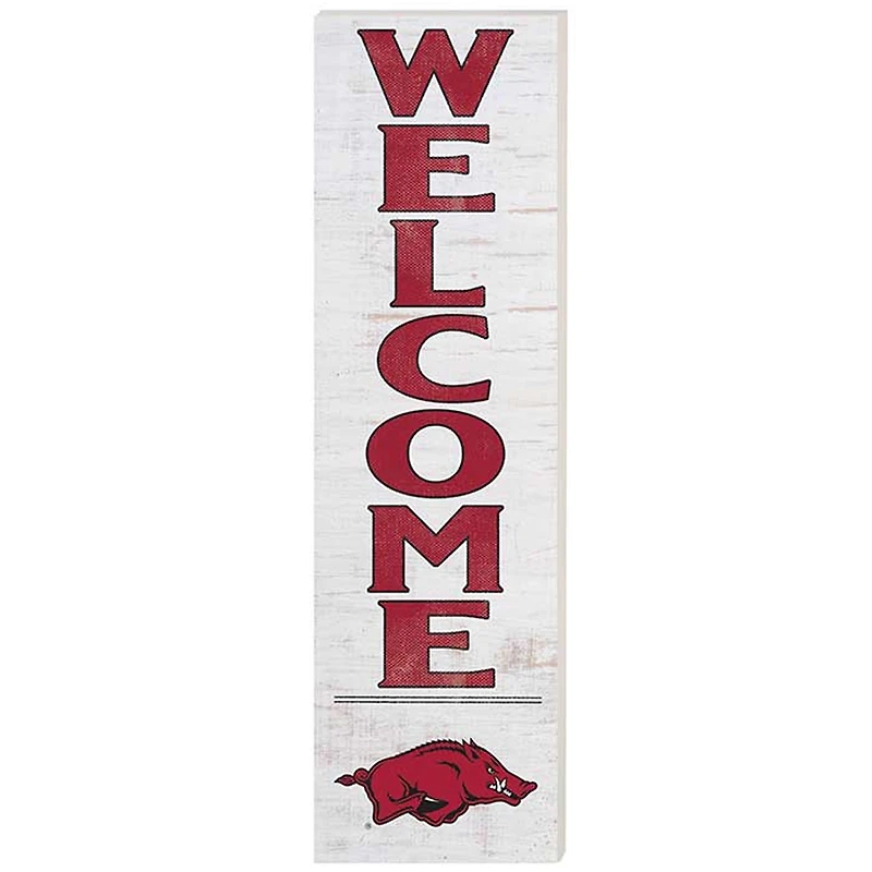 Arkansas Razorbacks 10'' x 35'' Indoor/Outdoor Welcome Sign