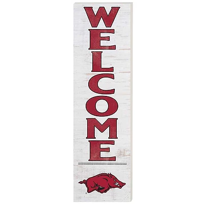 Arkansas Razorbacks 10'' x 35'' Indoor/Outdoor Welcome Sign
