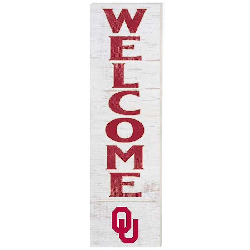 Oklahoma Sooners 10'' x 35'' Indoor/Outdoor Welcome Sign