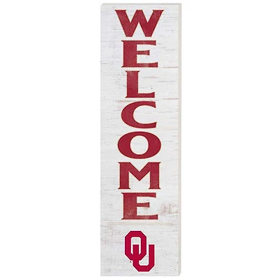 Oklahoma Sooners 10'' x 35'' Indoor/Outdoor Welcome Sign