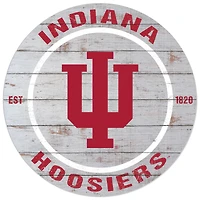Indiana Hoosiers 20'' x 20'' Indoor/Outdoor Weathered Circle Sign