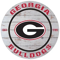 Georgia Bulldogs 20'' x 20'' Indoor/Outdoor Weathered Circle Sign