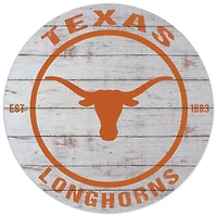 Texas Longhorns 20'' x 20'' Indoor/Outdoor Weathered Circle Sign