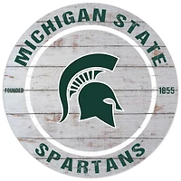 Michigan State Spartans 20'' x 20'' Indoor/Outdoor Weathered Circle Sign