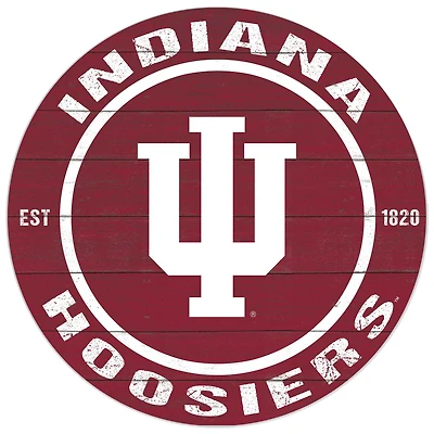 Indiana Hoosiers 20'' x 20'' Indoor/Outdoor Circle Sign