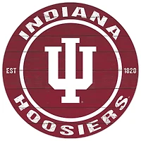 Indiana Hoosiers 20'' x 20'' Indoor/Outdoor Circle Sign