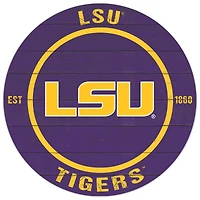 LSU Tigers 20'' x 20'' Indoor/Outdoor Circle Sign