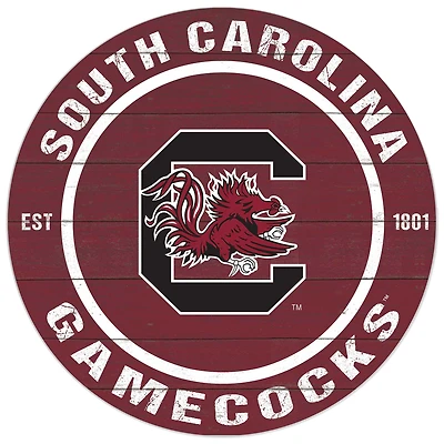 South Carolina Gamecocks 20'' x 20'' Indoor/Outdoor Circle Sign