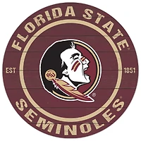 Florida State Seminoles 20'' x 20'' Indoor/Outdoor Circle Sign