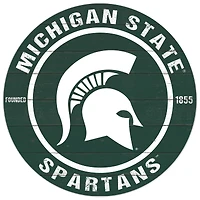 Michigan State Spartans 20'' x 20'' Indoor/Outdoor Circle Sign