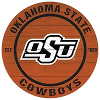 Oklahoma State Cowboys 20'' x 20'' Indoor/Outdoor Circle Sign