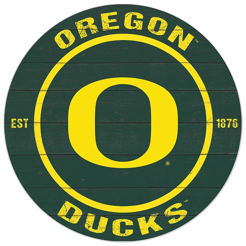 Oregon Ducks 20'' x 20'' Indoor/Outdoor Circle Sign